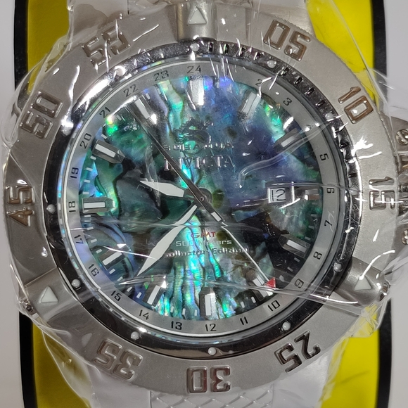Invicta NWT 50mm Subaqua Noma III Swiss Movement Abalone Dial Watch - Picture 3 of 10